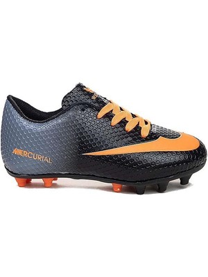 Celira Hkursat Wlk Siyah Turuncu Krampon Erkek Çocuk Futbol Ayakkabı