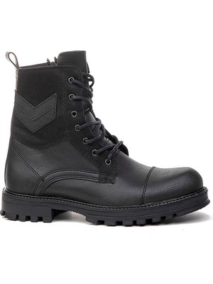 Celira Hkursat Cnt Siyah Kauçuk Kaymaz Taban Erkek Postal Bot NSB931