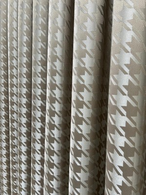 Perde Merkezi Kazayağı Krem Bej Fon Perde Salon ve Misafir Odalarına Uygun 1/3 Sık Pileli Tek Kanat Lüks Modern Fon Perde