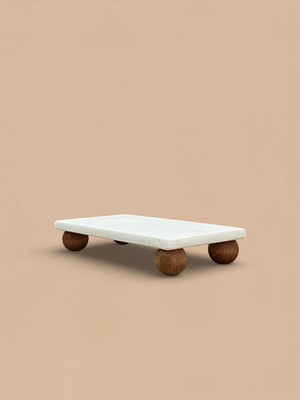 Mermer 20X10 cm 30 mm Ahş.ayak Yağlık Altlık ,sıvı Sabunluk Altlığı,sunumluk