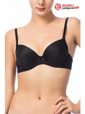 Nbb Kadın Şeffaf Askılı Push Up Destekli Mikro Kumaş Kutulu Tek Sütyen