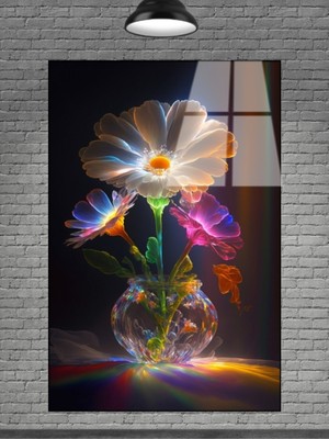 Beta Moda Hub Çiçek Cam Tablo Sevilen Seriler