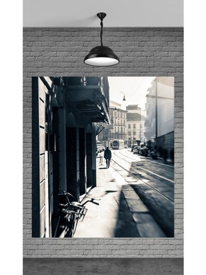 Beta Moda Hub Muhteşem Sokak Manzarası Temperli Cam Üzerine Tablo Sevgilinize Yılbaşı Hediye