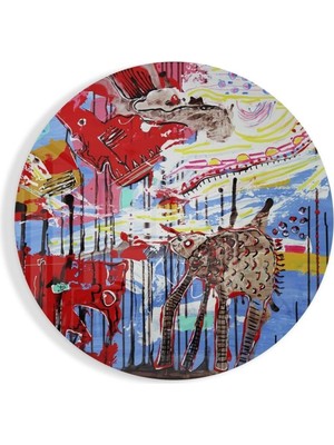 Beta Moda Hub Soyut Cam Tablo NO:1047 | Hediyelik, Dekoratif, Ofis, Mutfak