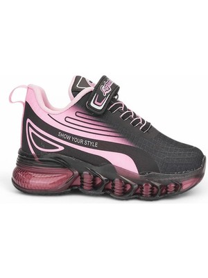 Celira Hkursat Siyah Pembe Kız Çocuk Yazlık Spor Ayakkabı