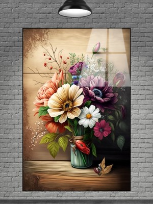 Beta Moda Hub Çiçek Cam Tablo Sevilen Seriler