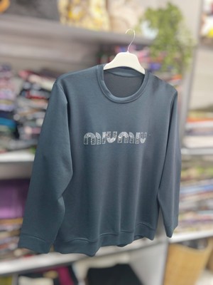 Nisa Butik Giyim Miu Miu Baskılı Sweat