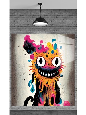 Beta Moda Hub Karikatür 2 Temperli Cam Üzerine Tablo Sevgilinize Yılbaşı Hediye