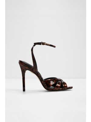 Aldo Meteora Sandalet Yüksek Topuklu Sandalet Abiye Sandalet - Kahverengi