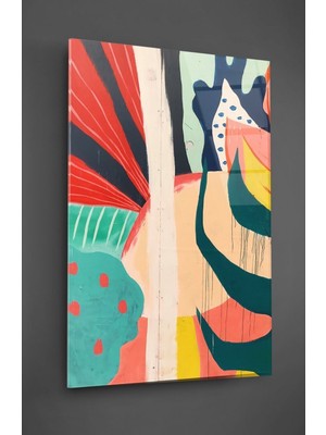 Beta Moda Hub Pastel Soyut Cam Tablo