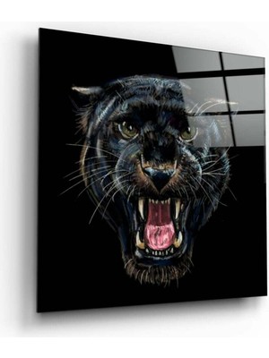 Beta Moda Hub Leopar Cam Tablo NO:4083 | Hediyelik, Dekoratif, Ofis, Mutfak