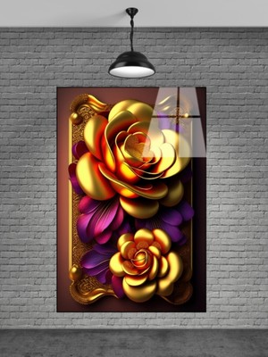 Beta Moda Hub Çiçek Cam Tablo Sevilen Seriler