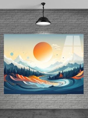 Beta Moda Hub 3D Manzara Cam Tablo Ev Dekorasyon,balkon Dekorasyonu,dekoratif,duvar Tablo,mutfak Tablo