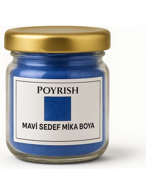 Poyrish Mavi Sedef Mika Boya 50 Gr.