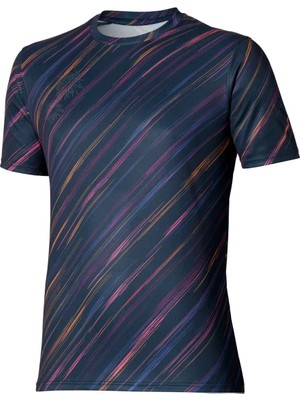 Mizuno Summer Pack Qd Erkek Tişört Lacivert / Turuncu