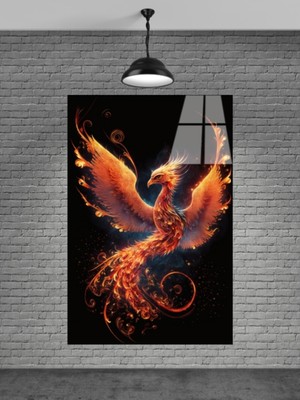 Beta Moda Hub Alevli Kartal Cam Tablo