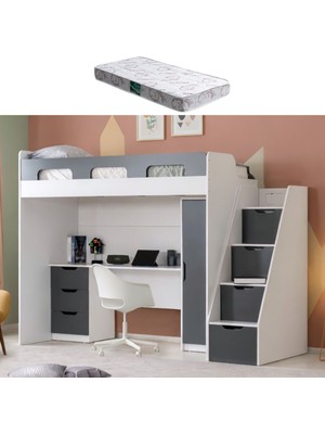 Setay Ranza, Münih Ranza Masa Dolap - Antrasit - 1 Adet Comfort Yatak