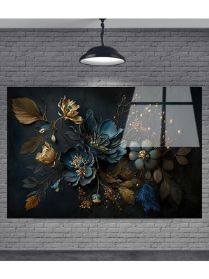 Beta Moda Hub Çiçek Dekoratif Temperli Cam Tablo