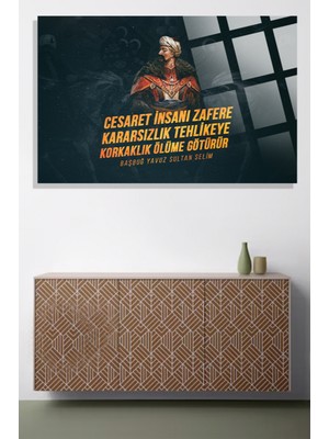 Beta Moda Hub Yavuz Sultan Selim Lüks 4mm Kırılmaz Temperli Yüksek Çözünürlüklü Cam Tablo