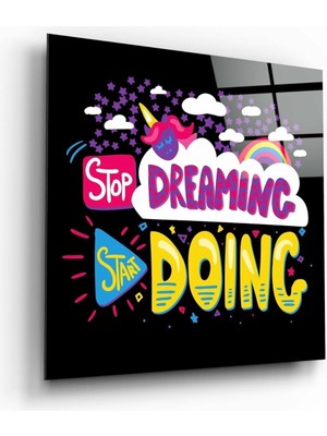 Beta Moda Hub “start Doing” Cam Tablo | Hediyelik, Dekoratif, Ofis, Mutfak