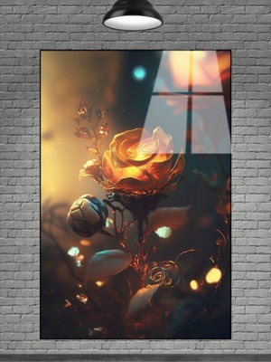 Beta Moda Hub Çiçek Cam Tablo Sevilen Seriler