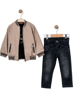 Celira Hkursat Kahve Ribanalı Erkek Çocuk Takım 1y,2y,3y,4y