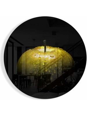 Beta Moda Hub Elma Cam Tablo | Hediyelik, Dekoratif, Ofis, Mutfak