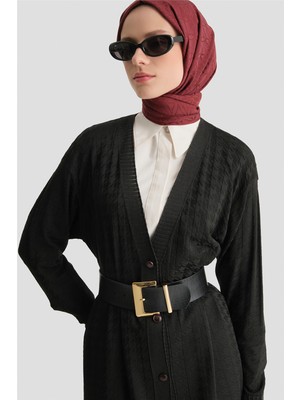 Armine Triko Ceket 25KD5094 Siyah