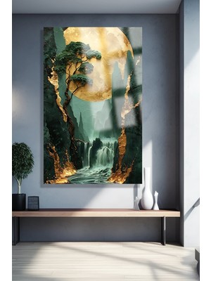 Beta Moda Hub Ultra Yüksek Çözünürlüklü Cam Harika Çiçek Tablosu Kırılmaz Cam Tablo Ev, Salon, Hediyesi