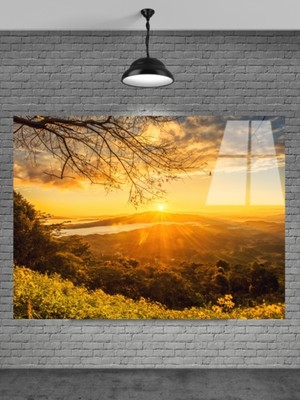 Beta Moda Hub Gün Doğumu Cam Tablo Ev Dekorasyon,balkon Dekorasyonu,dekoratif,duvar Tablo,mutfak Tablo