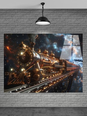 Beta Moda Hub 3D Tren Cam Tablo Ev Dekorasyon,balkon Dekorasyonu,dekoratif,duvar Tablo,mutfak Tablo