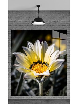 Beta Moda Hub Muhteşem Sarı Çiçekler Temperli Cam Üzerine Tablo Sevgilinize Yılbaşı Hediye