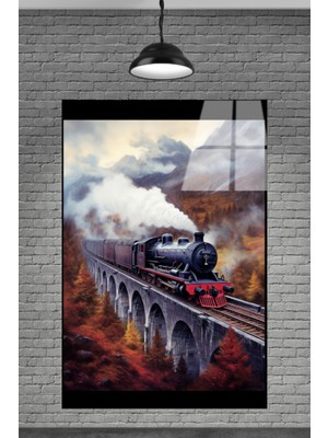 Beta Moda Hub Metacam Eski Nostaljik Tren Görseli Cam Tablosu