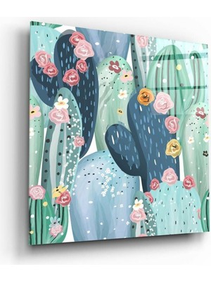 Beta Moda Hub Kaktüs Cam Tablo