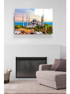Beta Moda Hub Sultanahmet Camii Cam Tablo, Dekoratif Cam Tablo