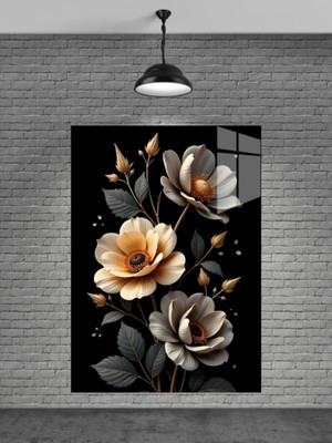 Beta Moda Hub Çiçek Cam Tablosu Ev Dekorasyon,balkon Dekorasyonu,dekoratif,duvar Tablo,mutfak Tablo,hediyelik