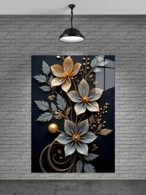Beta Moda Hub Çiçek Cam Tablosu Ev Dekorasyon,balkon Dekorasyonu,dekoratif,duvar Tablo,mutfak Tablo,hediyelik