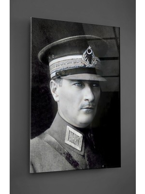 Beta Moda Hub Mustafa Kemal Atatürk Askeri Cam Tablo