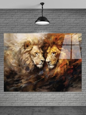 Beta Moda Hub Aslan Cam Tablo Ev Dekorasyon,balkon Dekorasyonu,dekoratif,duvar Tablo,mutfak Tablo