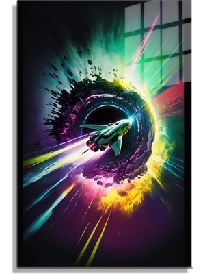 Beta Moda Hub Space/uzay Yapay Zeka Özel Tasarım Cam Tablo Ofis, Mutfak Çocuk Odası, Salon 122