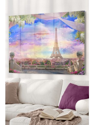 Beta Moda Hub Eyfel Kulesi | Şehir Temalı Cam Tablo | 50X70 cm