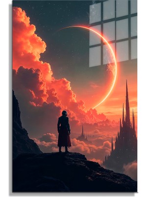 Beta Moda Hub Space/uzay Yapay Zeka Özel Tasarım Cam Tablo Ofis, Mutfak Çocuk Odası, Salon 25