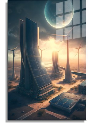 Beta Moda Hub Space/uzay Yapay Zeka Özel Tasarım Cam Tablo Ofis, Mutfak Çocuk Odası, Salon 188