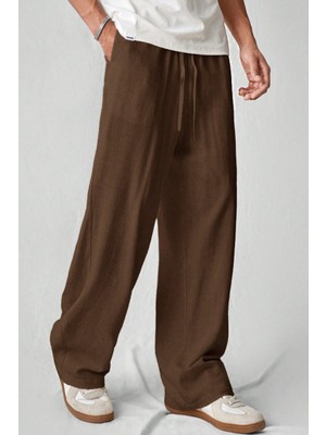 Tarz Cool Hafif ve Rahat Müslin Baggy Erkek Pantolon