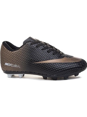 Celira Hkursat Wlk Siyah Altın Krampon Erkek Futbol Ayakkabı