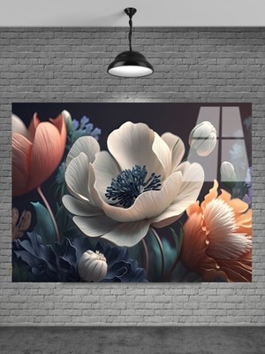 Beta Moda Hub Sevilen Seri Çiçek Cam Tablo Ev Dekorasyon,balkon Dekorasyonu,dekoratif,duvar Tablo,mutfaktabl