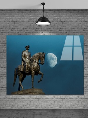 Beta Moda Hub Atatürk At Cam Tablo Ev Dekorasyon,balkon Dekorasyonu,dekoratif,duvar Tablo,mutfak Tablo