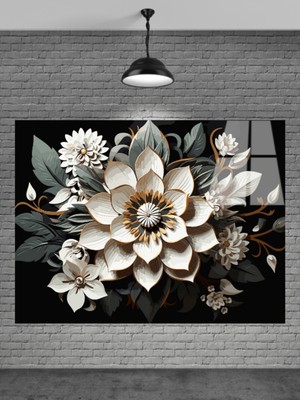 Beta Moda Hub Sevilen Çiçek Serisi Cam Tablo Ev Dekorasyon,balkon Dekorasyonu,dekoratif,duvar Mutfak Tablo