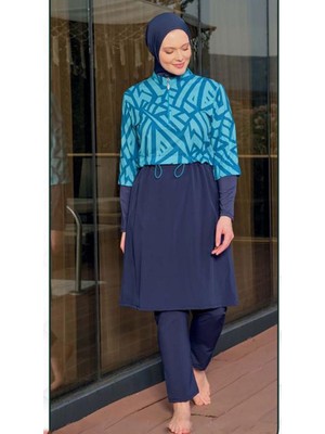 Tesmay Likralı Tam Kapalı Tesettür Mayo 3053 3054