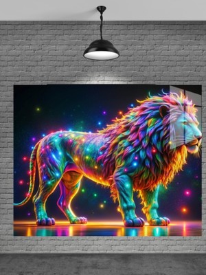 Beta Moda Hub Aslan Cam Tablo Ev Dekorasyon,balkon Dekorasyonu,dekoratif,duvar Tablo,mutfak Tablo